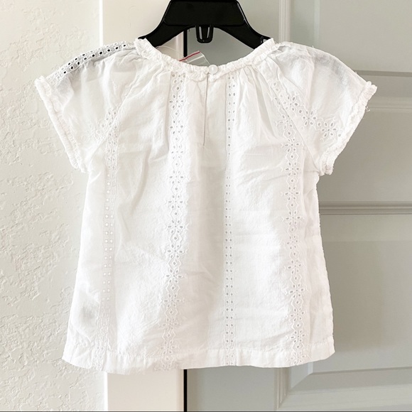 NWT Roller Rabbit Baby Girls Eyelet Cap Sleeve Top - Picture 3 of 5